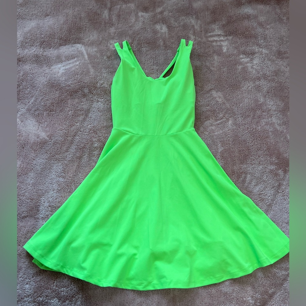 Neon green Fabletics dress